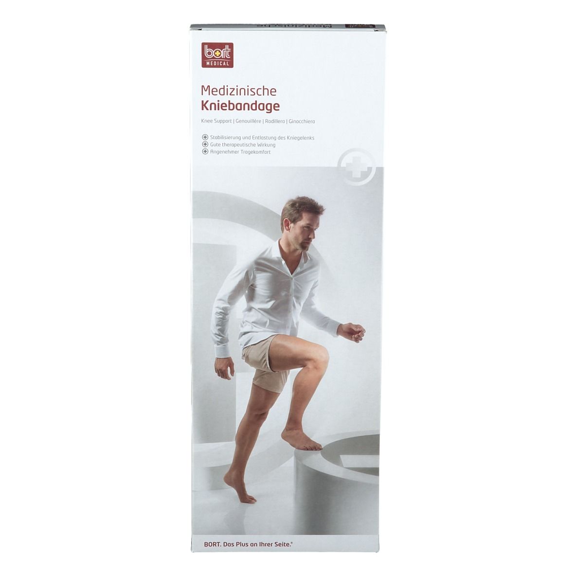 BORT activemed Kniebandage Gr. L silber