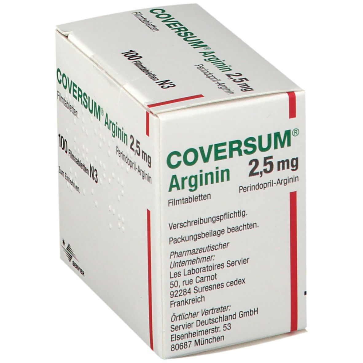 Coversum Arginin 2,5 mg Filmtabletten 100 St