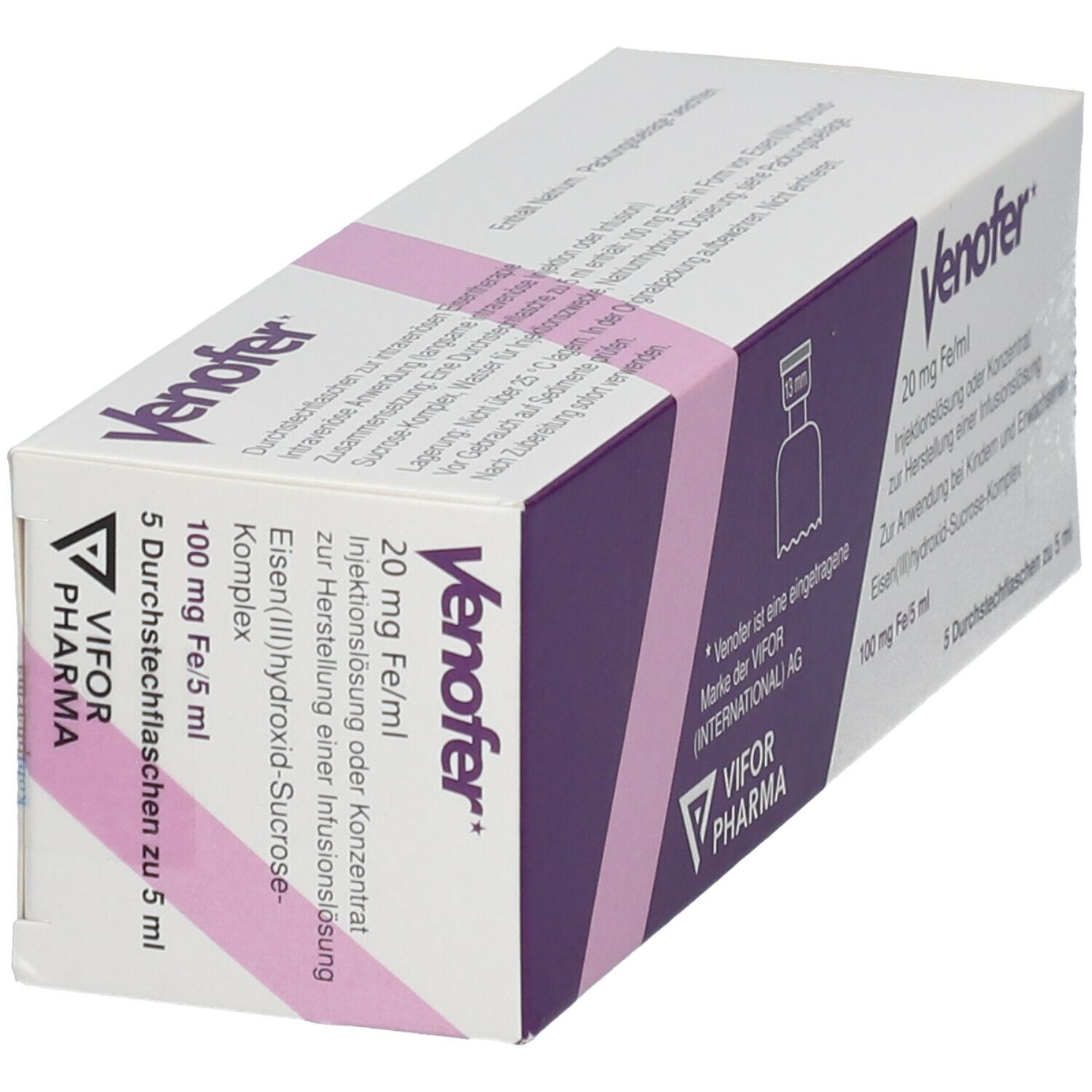 Venofer 20 mg Fe/ml Injektionslösung Dsfl. 5x5 ml