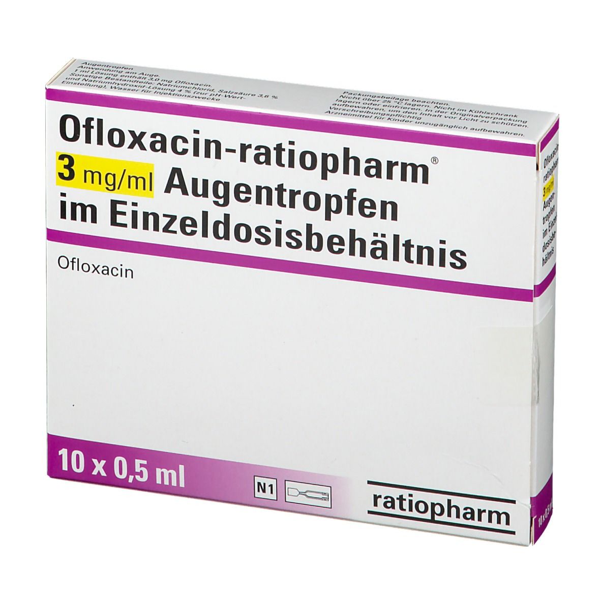 Ofloxacin-ratiopharm® 3 mg/ml