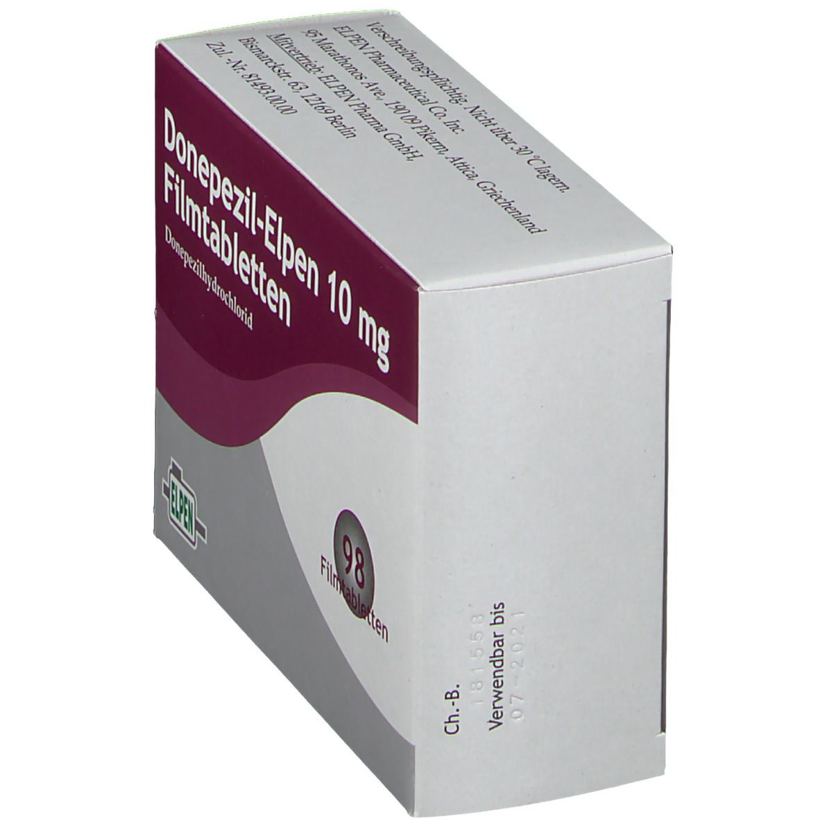 DONEPEZIL-Elpen 10 mg Filmtabletten 98 St