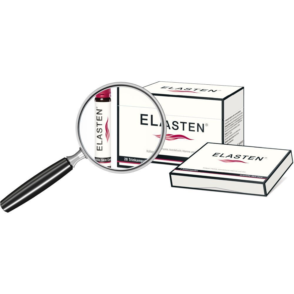 ELASTEN® Kollagen Trinkampullen für schöne Haut – das studiengeprüfte Original, mit Acerola, Vitamin C, Zink, Biotin