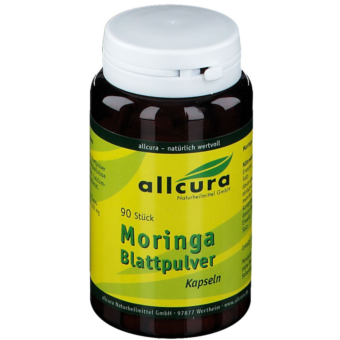 Moringa Blattpulver Kapseln 90 St