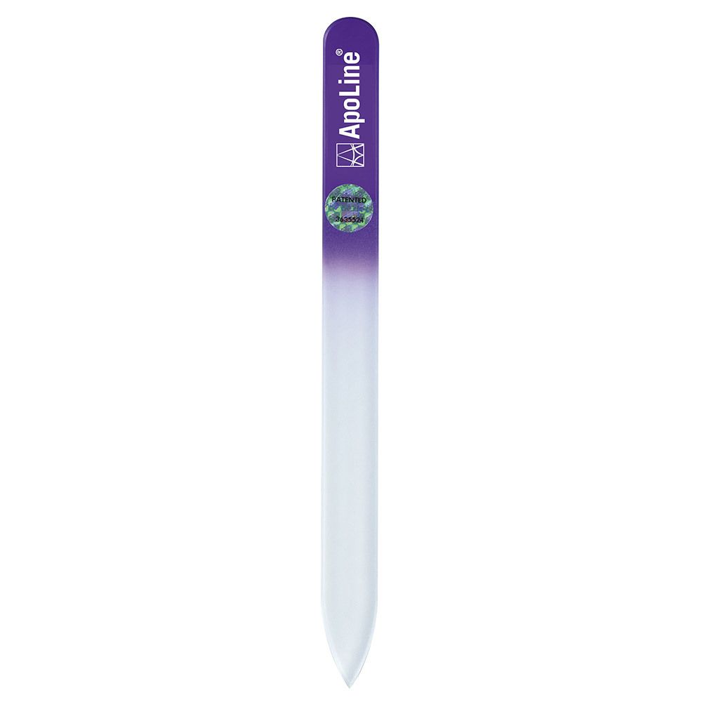 ApoLine® Lime à ongles en verre, simple, violet, 14cm
