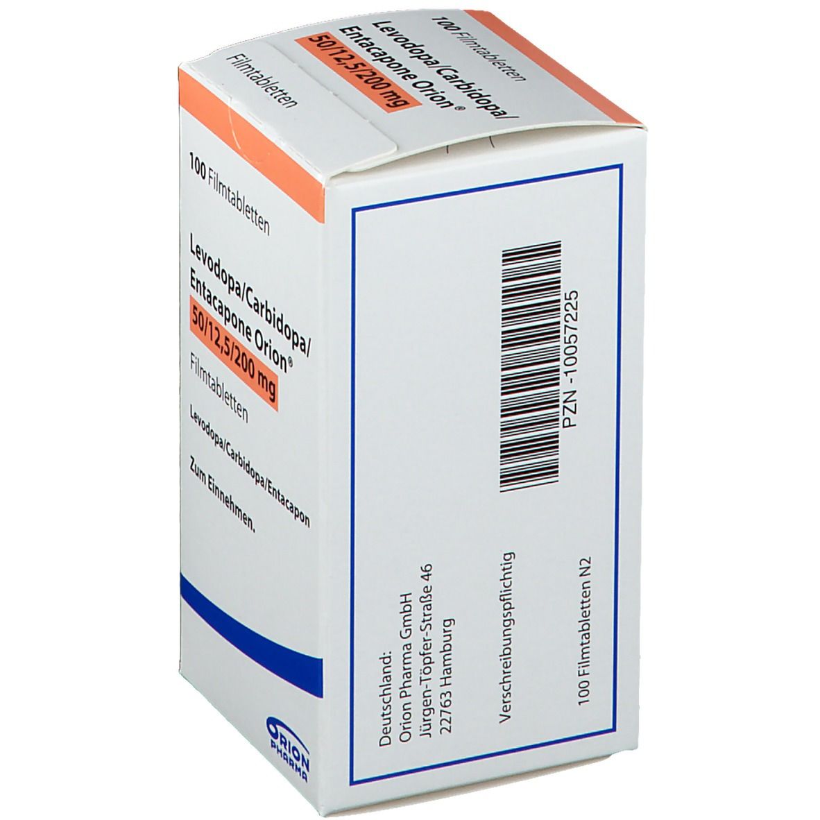 Levodopa/Carbidopa/Entacapone Orion® 50 mg/12,5 mg/200 mg