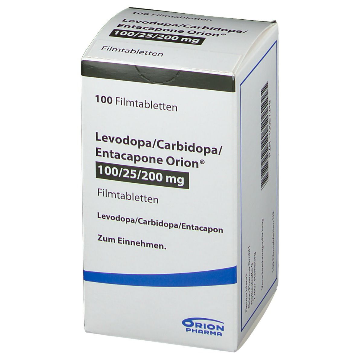 LEVODOPA/Carbidopa/Entacapone Orion 100 mg/25 mg/200 mg