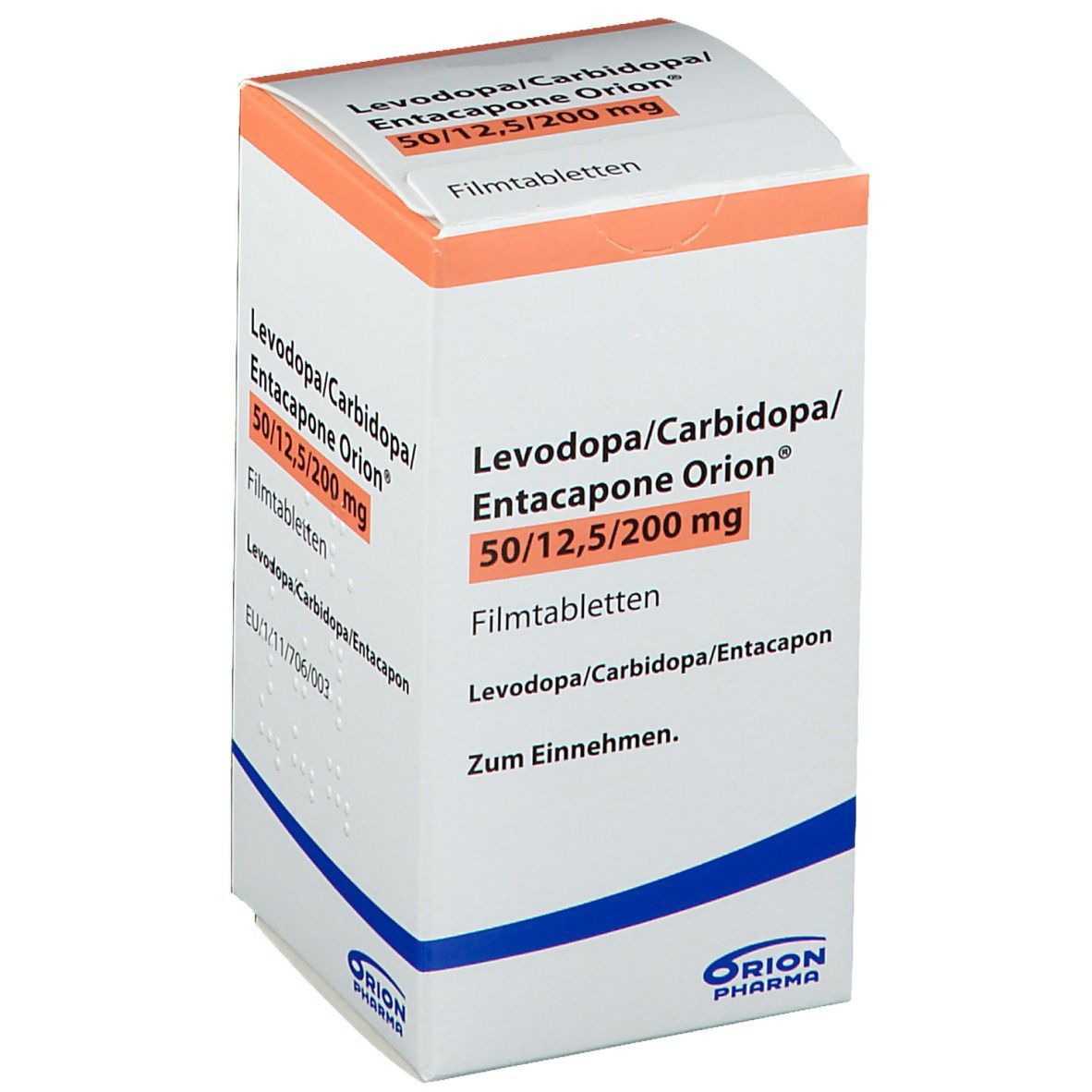 Levodopa/Carbidopa/Entacapone Orion 50 mg/12,5 mg/200 mg