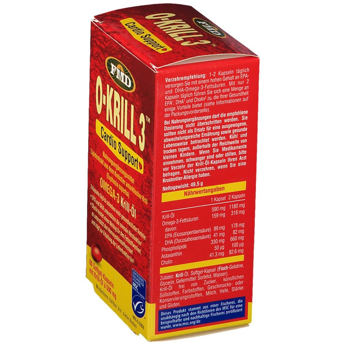 O Krill3 Omega-3 Krill-Öl Kapseln 60 St