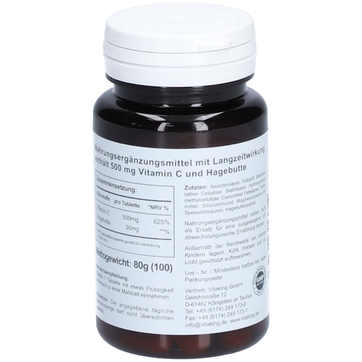 vitaking VITAMIN C 500mg Tabletten mit Hagebutte