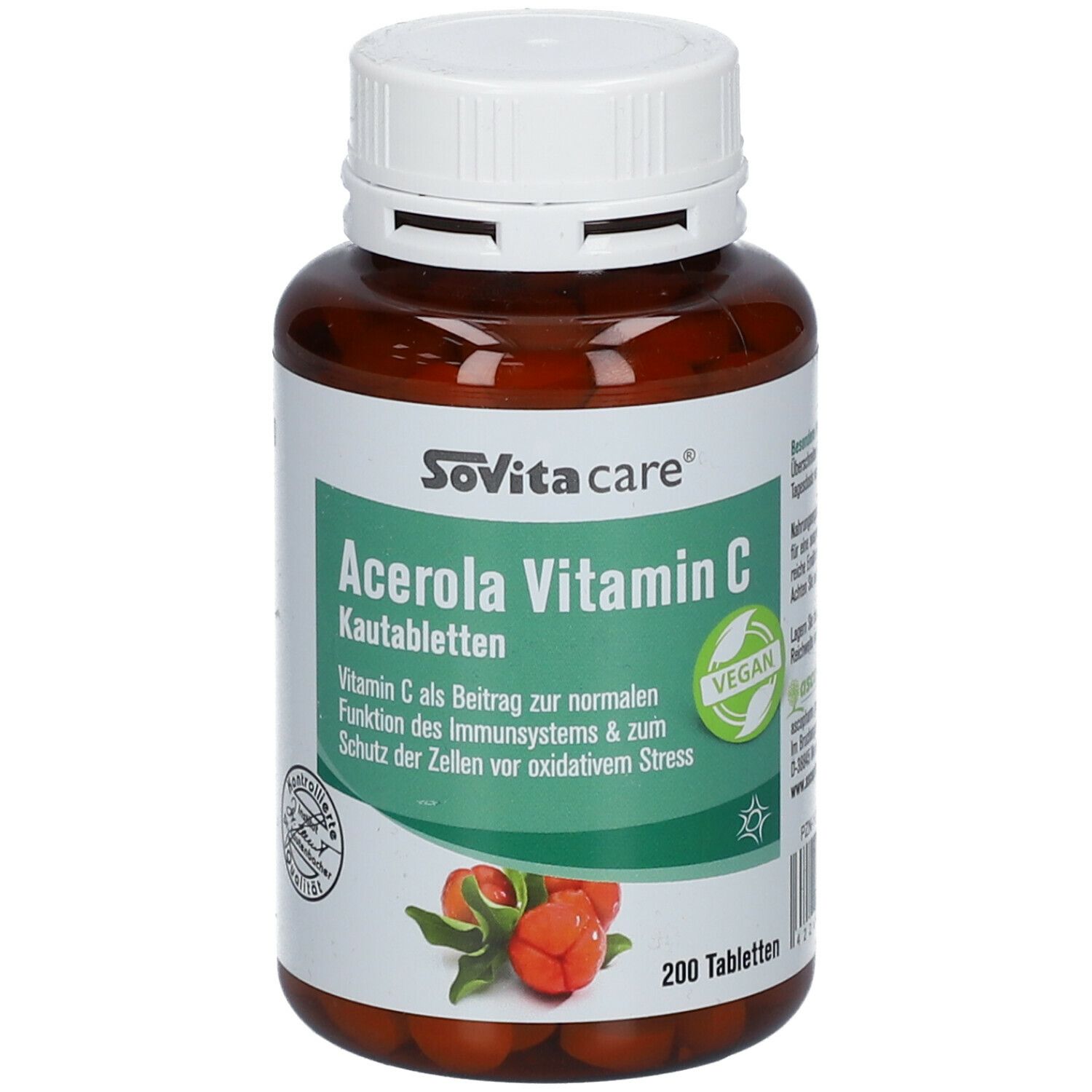 Sovita Care Acerola Vitamin C Kautabletten 200 St