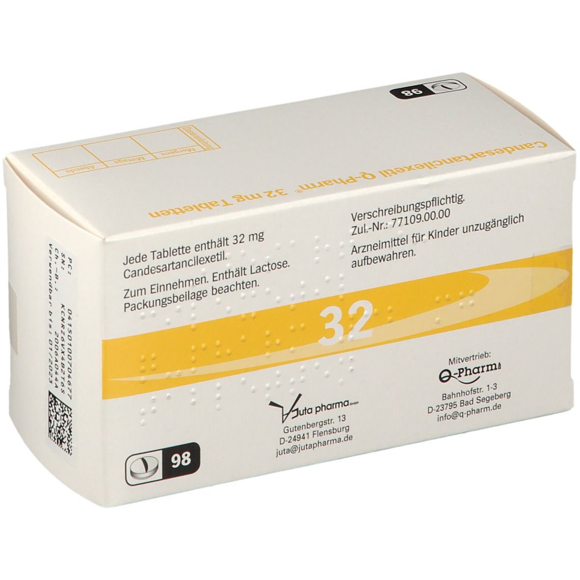 Candesartancilexetil Q-Pharm 32 mg