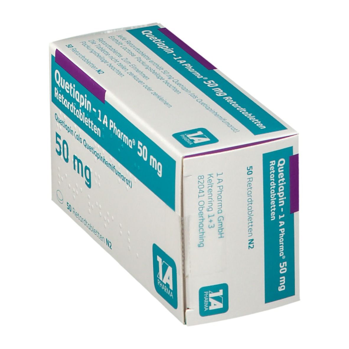 Quetiapin-1A Pharma 50 mg Retardtabletten St Retard-Tabletten