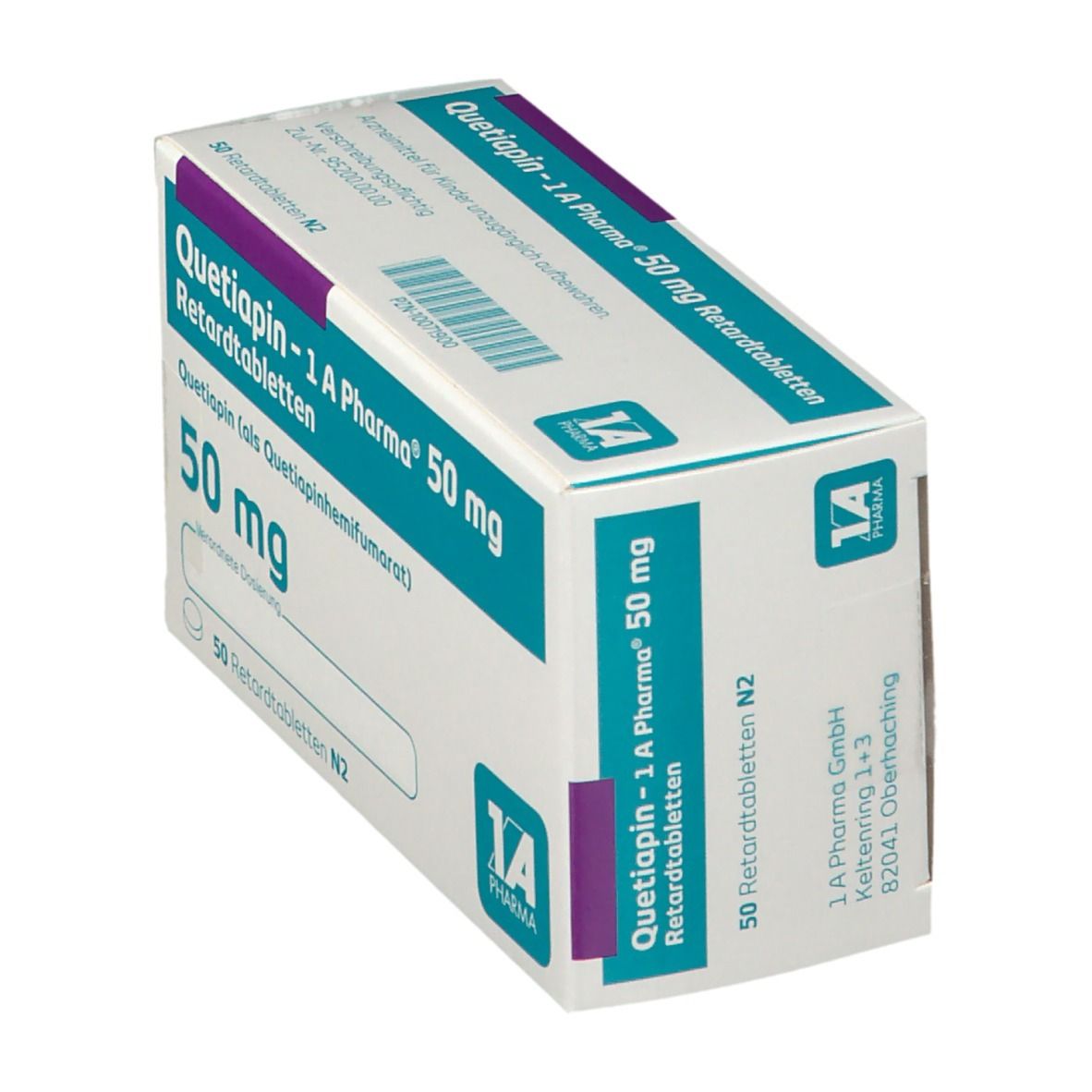 Quetiapin 1A Pharma® 50Mg