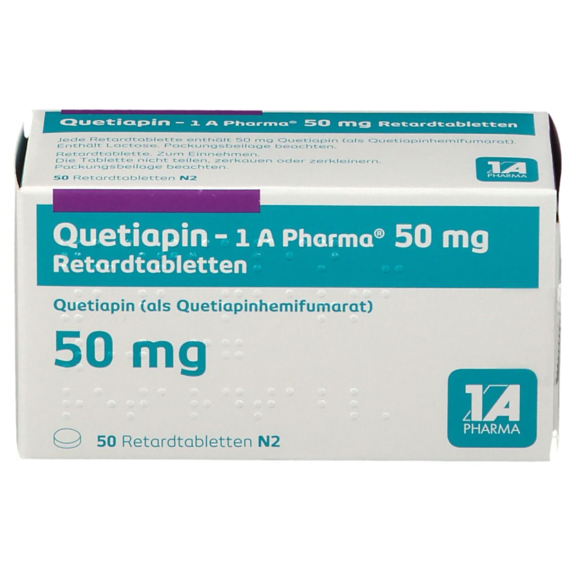 Quetiapin 1A Pharma® 50Mg