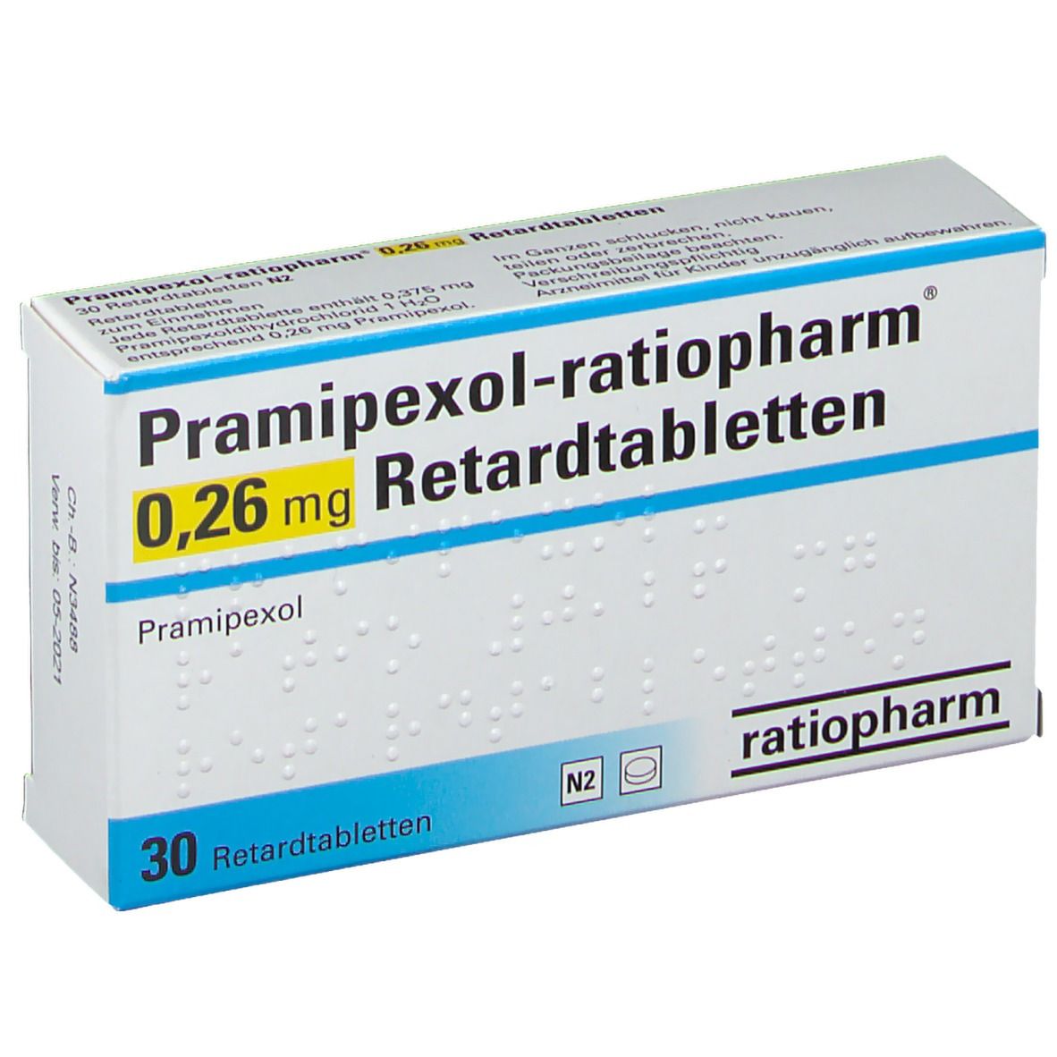 Pramipexol-ratiopharm® 0,26 mg