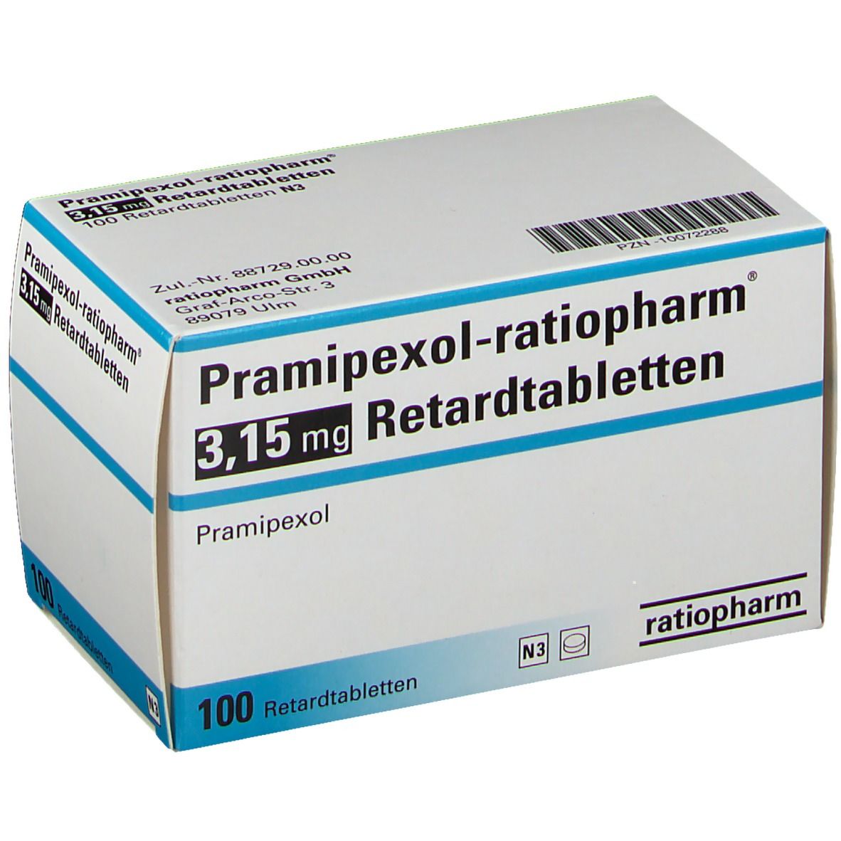 Pramipexol-ratiopharm® 3,15 mg