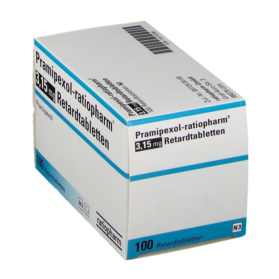 Pramipexol-ratiopharm® 3,15 mg