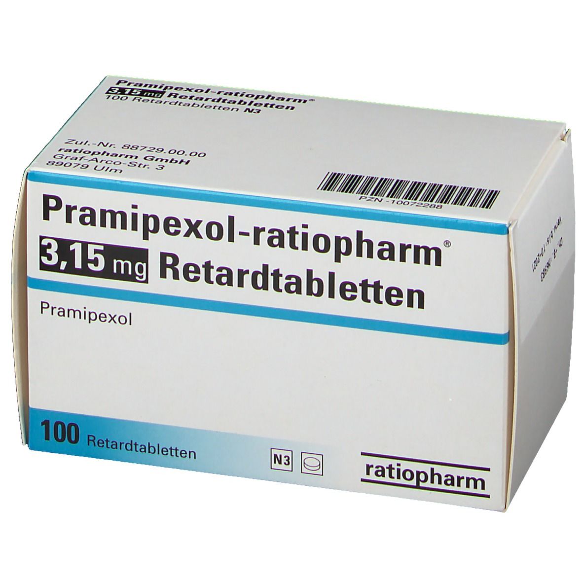 Pramipexol-ratiopharm® 3,15 mg