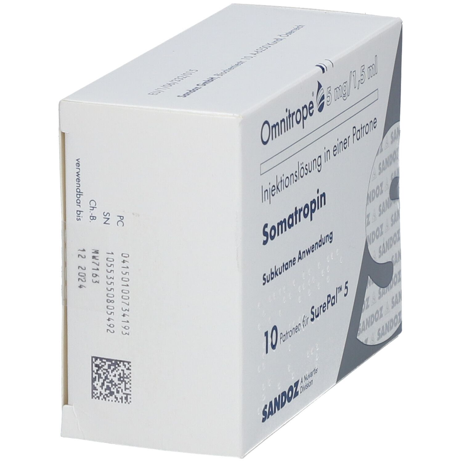 Omnitrope 10 mg/1,5 ml Injektionslösung f.SurePal 5 St