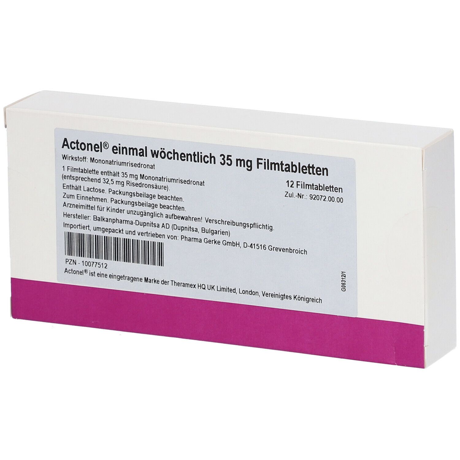 Actonel 35 Mg Einmal Wöchentlich Filmtabletten 12 St Mit Dem E-Rezept ...