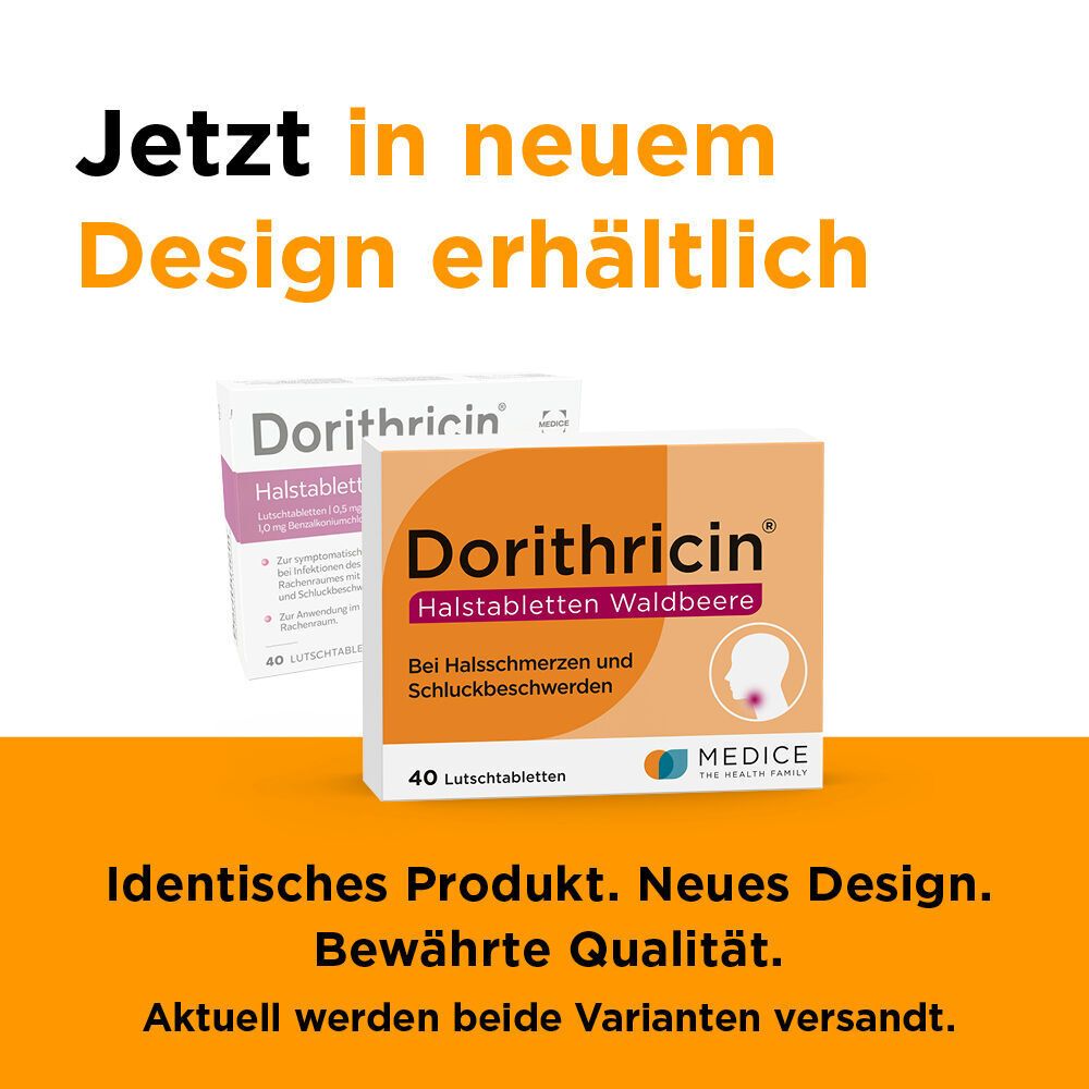 Dorithricin Waldbeere Lutschtabletten bei Halsschmerzen