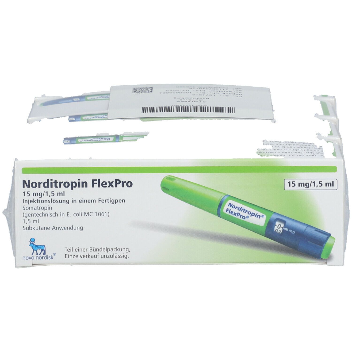 NORDITROPIN FlexPro 15 Mg/1,5 Ml Inj.-L.i.e.F.Pen 5x1,5 Ml Mit Dem E ...