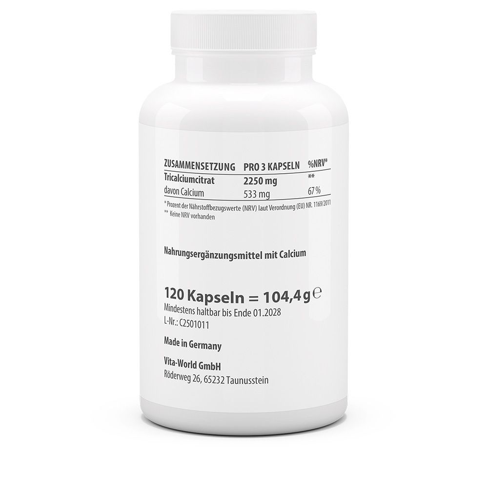 VITAWORLD Calcium-Citrat 500