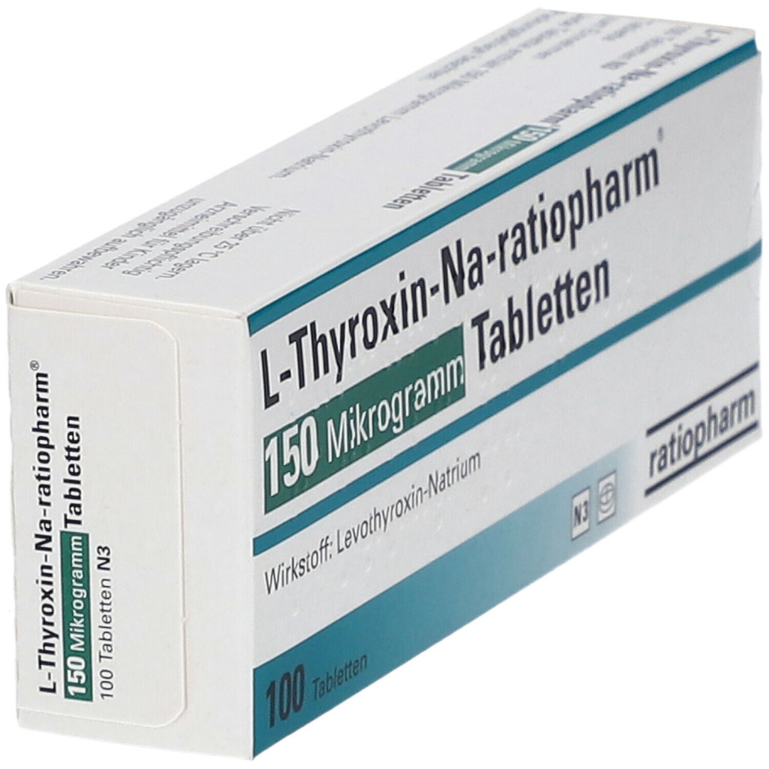 L-Thyroxin-Na-ratiopharm® 150 µg 100 St Mit Dem E-Rezept Kaufen - Shop ...