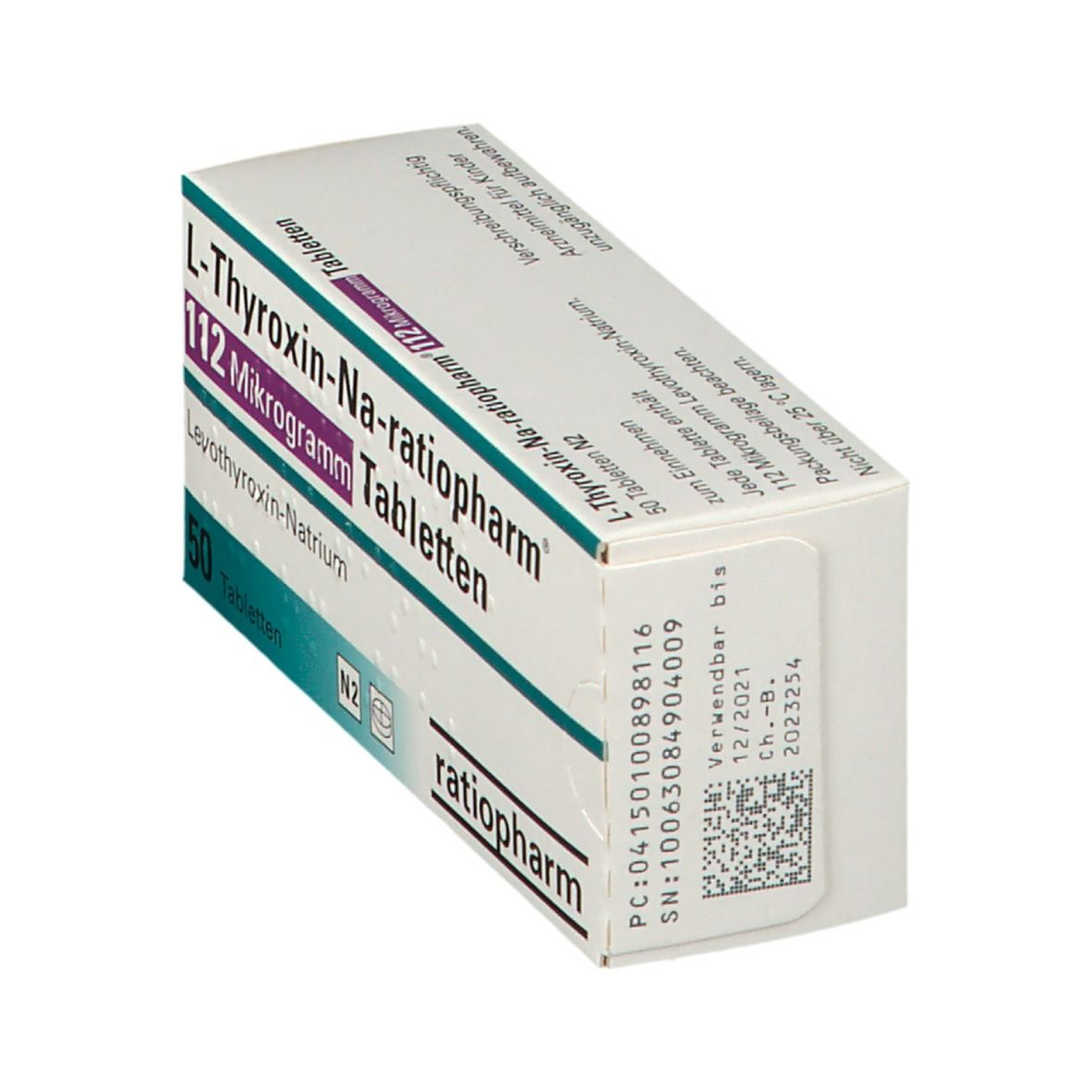 L-Thyroxin-Na-ratiopharm® 112 Mikrogramm