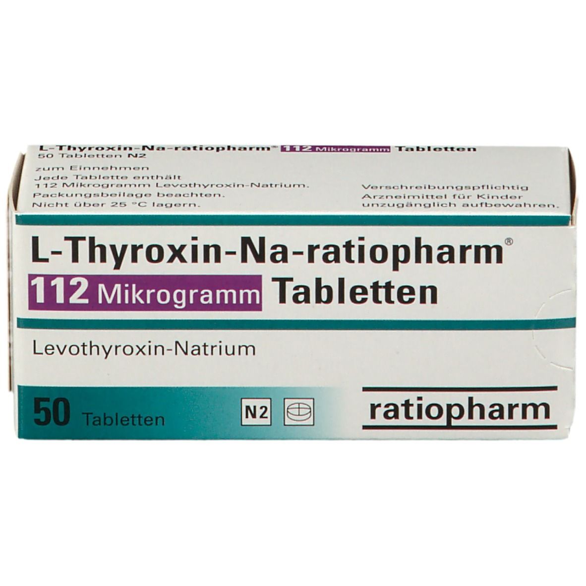 L-Thyroxin-Na-ratiopharm® 112 Mikrogramm