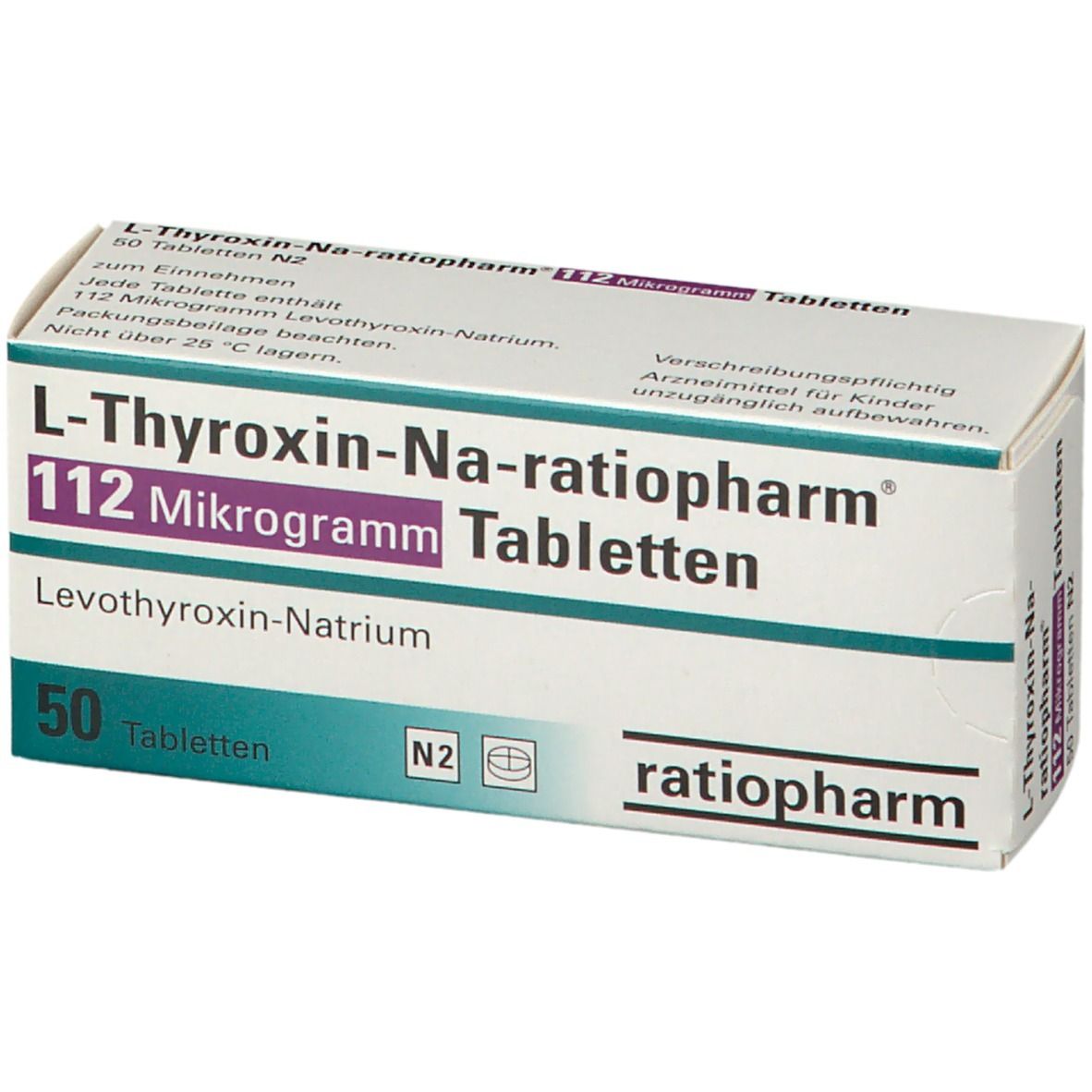 L-Thyroxin-Na-ratiopharm® 112 Mikrogramm