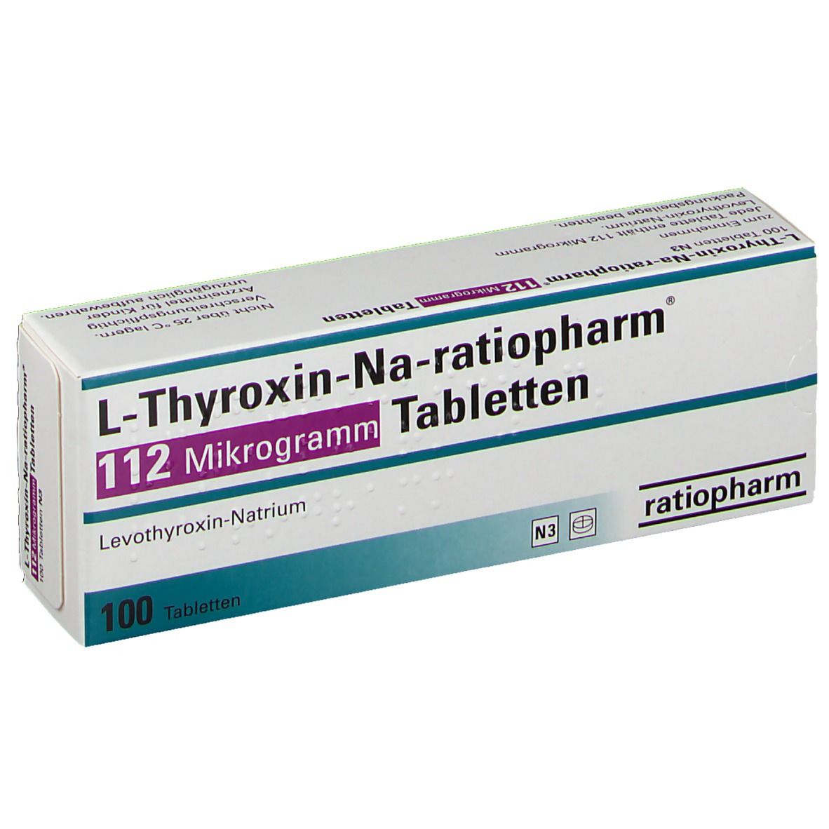 L-Thyroxin-Na-ratiopharm® 112 Mikrogramm
