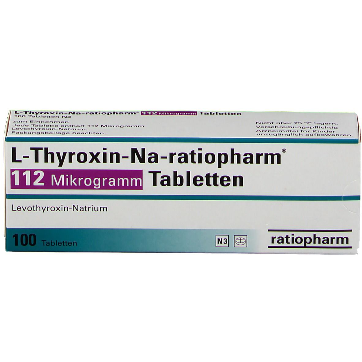 L-Thyroxin-Na-ratiopharm® 112 Mikrogramm