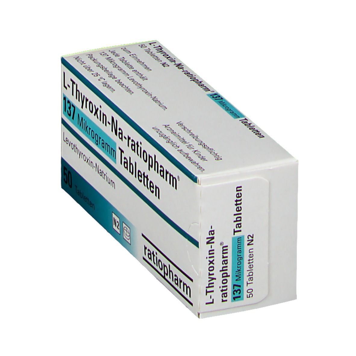 L-THYROXIN-Na-ratiopharm 137 Mikrogramm Tabletten 50 St