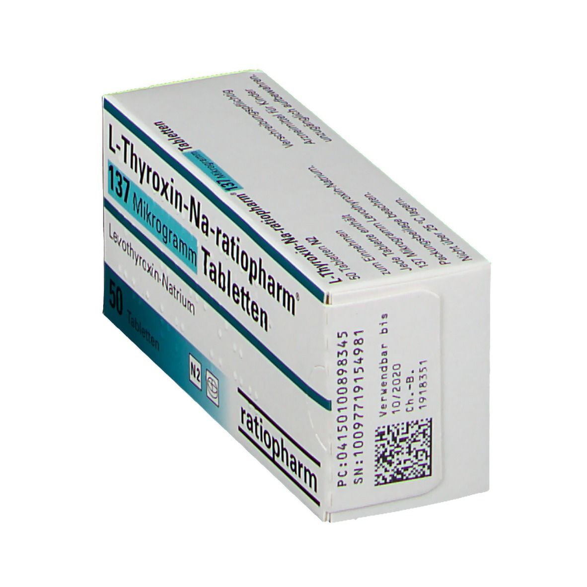 L-Thyroxin-Na-ratiopharm® 137 Mikrogramm