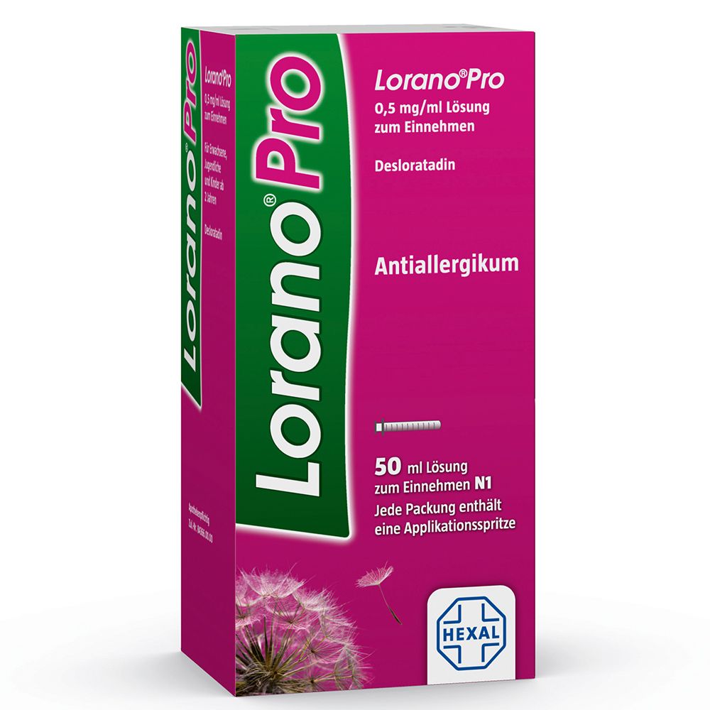Lorano®Pro bei Allergie - 0,5 mg/ml Lösung zum Einnehmen - Bei allergischen Reaktionen