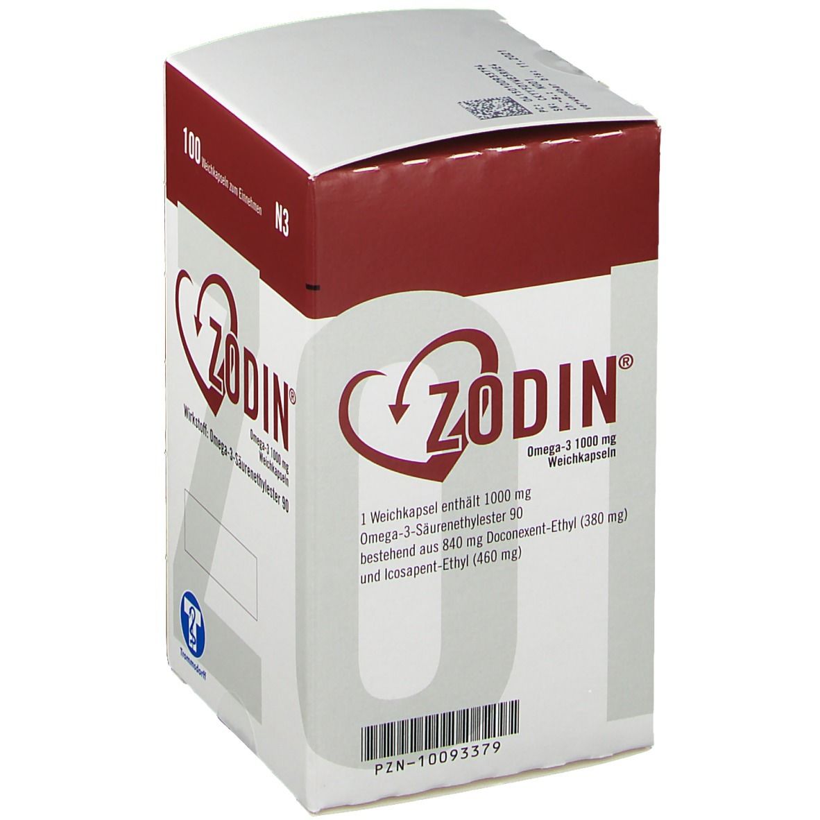 Zodin Omega3 1.000 mg 100 St mit dem ERezept kaufen Shop Apotheke
