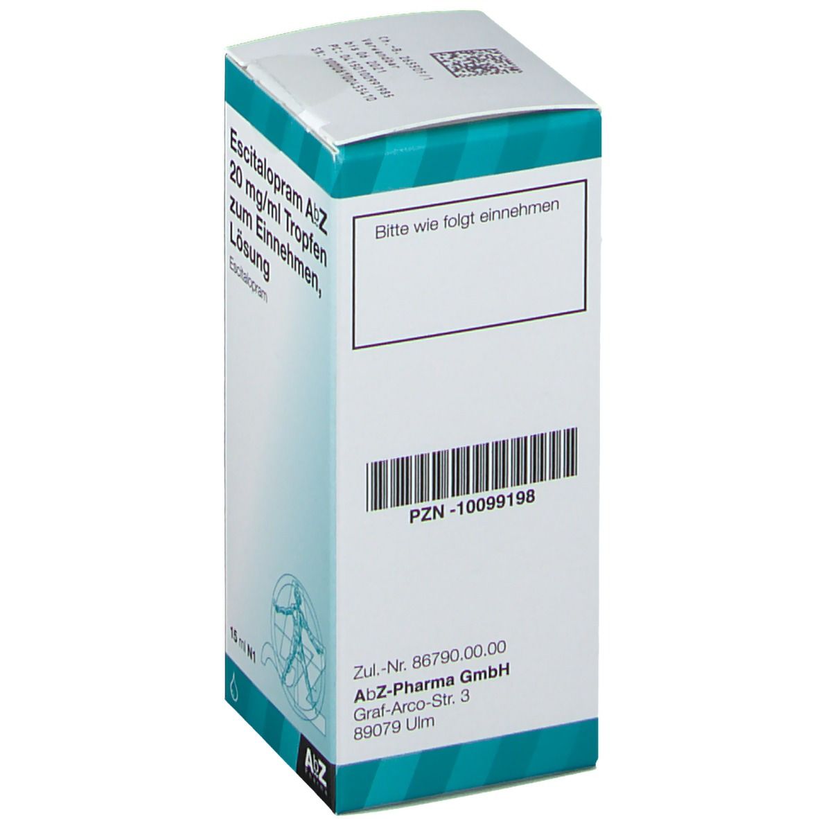 Escitalopram AbZ 20 mg/ml Tropfen zum Einnehmen 15 ml