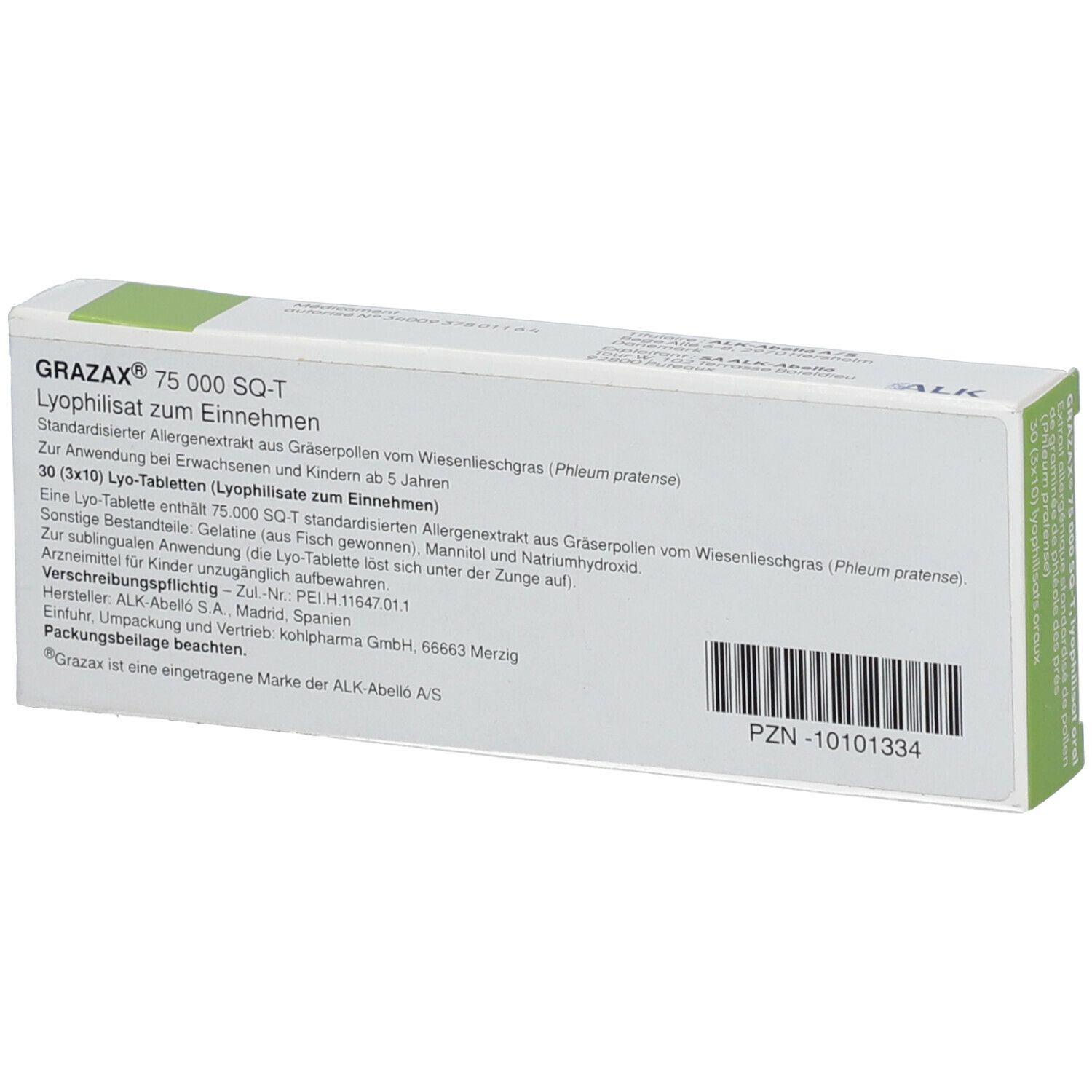 GRAZAX 75.000 SQ-T Lyo-Tab.Lyophilisat z.Einnehmen