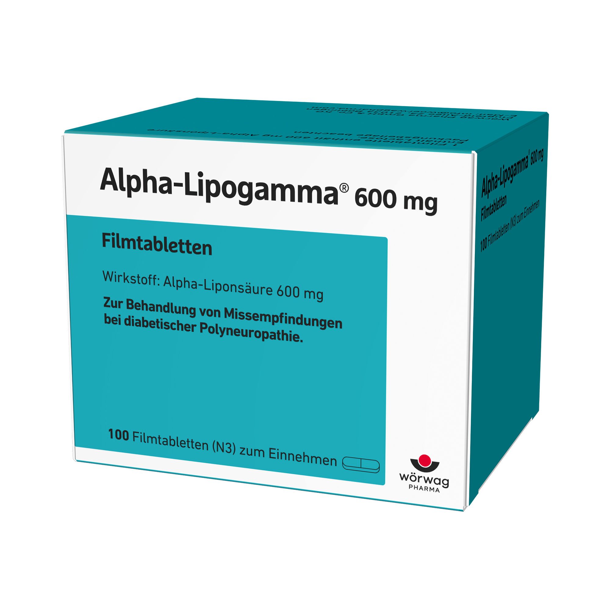 Alpha-Lipogamma 600 mg Filmtabletten 100 St