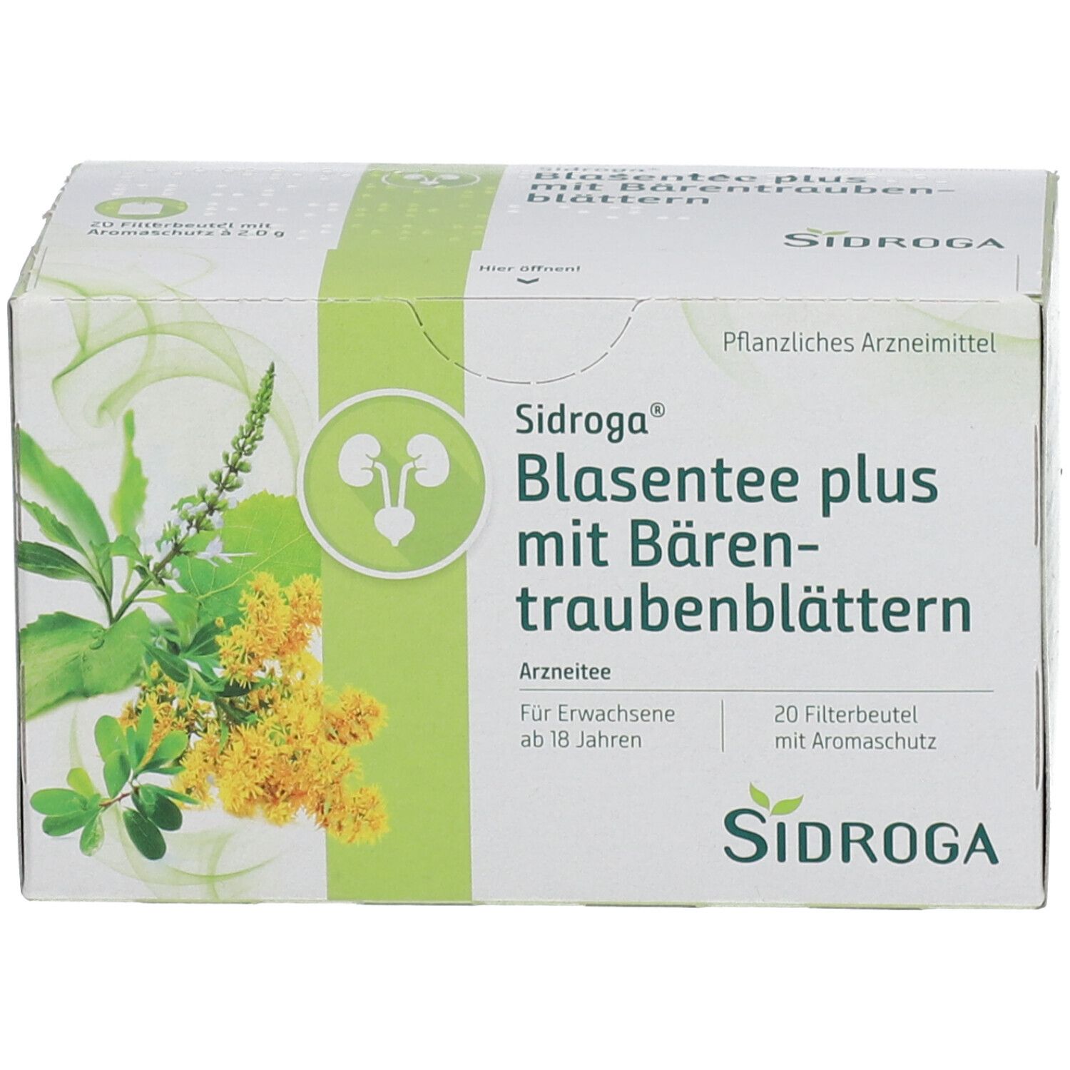 Sidroga® Blasentee plus mit Bärentraubenblättern