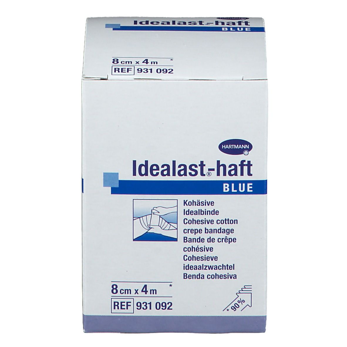 Idealast®-haft Color Binde 8cm x 4 m blau