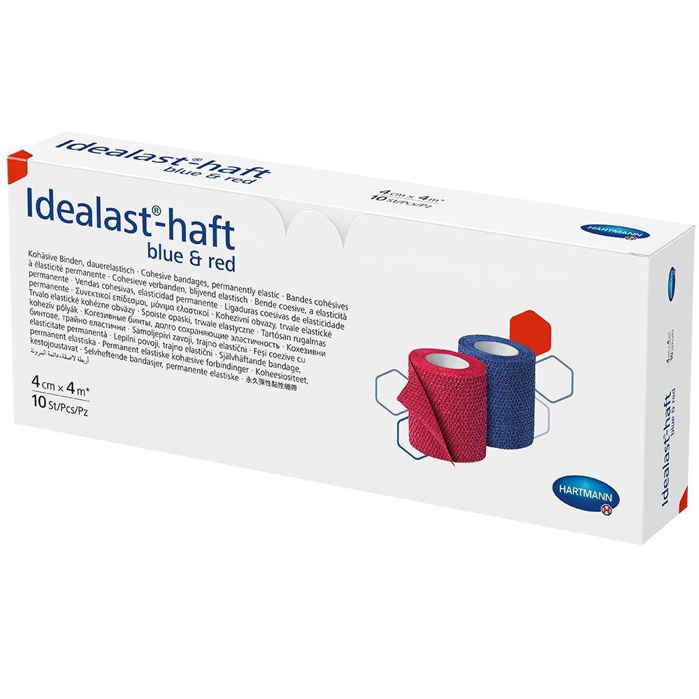 HARTMANN IEALAST®-HEIL Colore, bendaggio ideale elastico permanente, rosso e blu