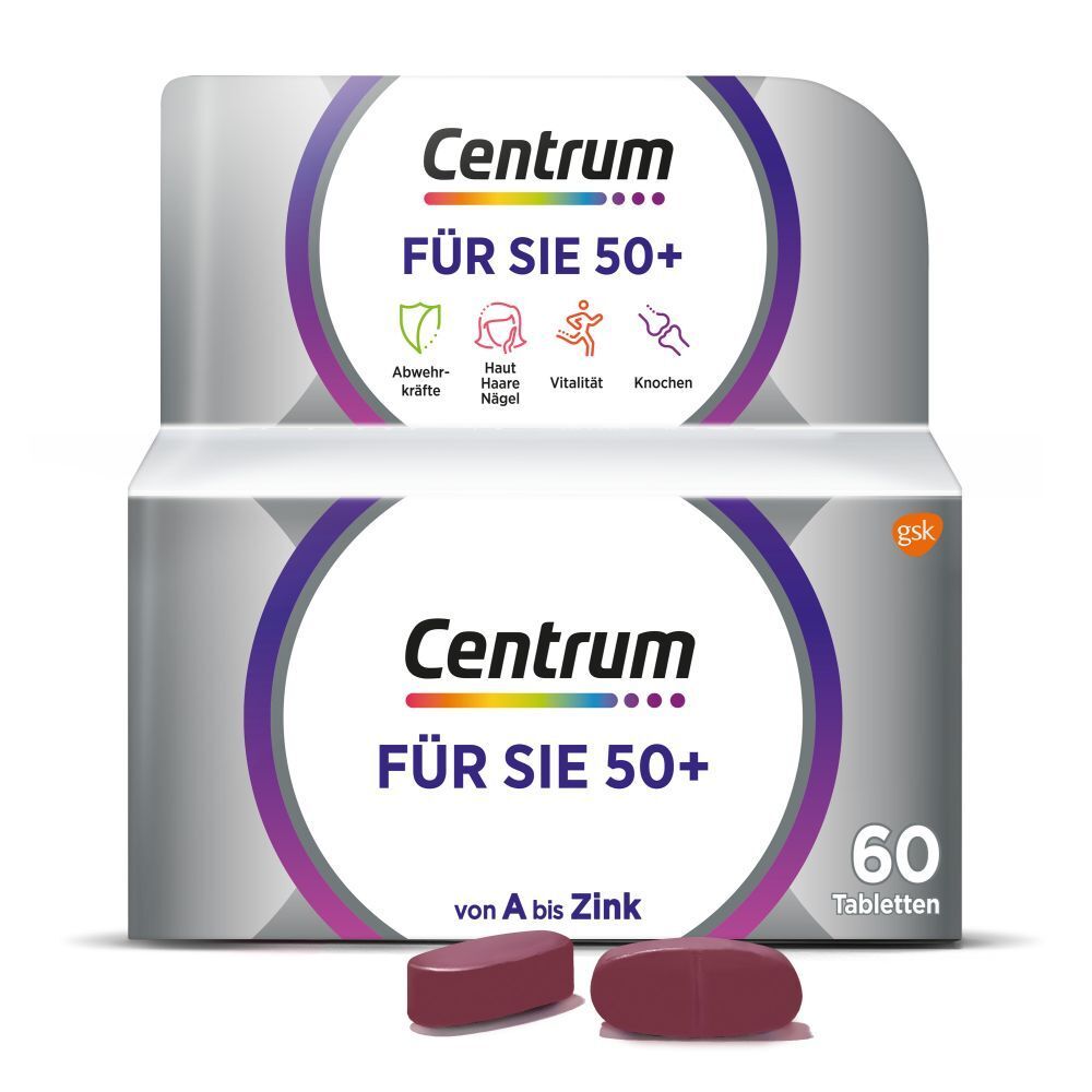 Centrum® Für Sie 50+, 60 St. mit Vitamin D und Vitamin C
