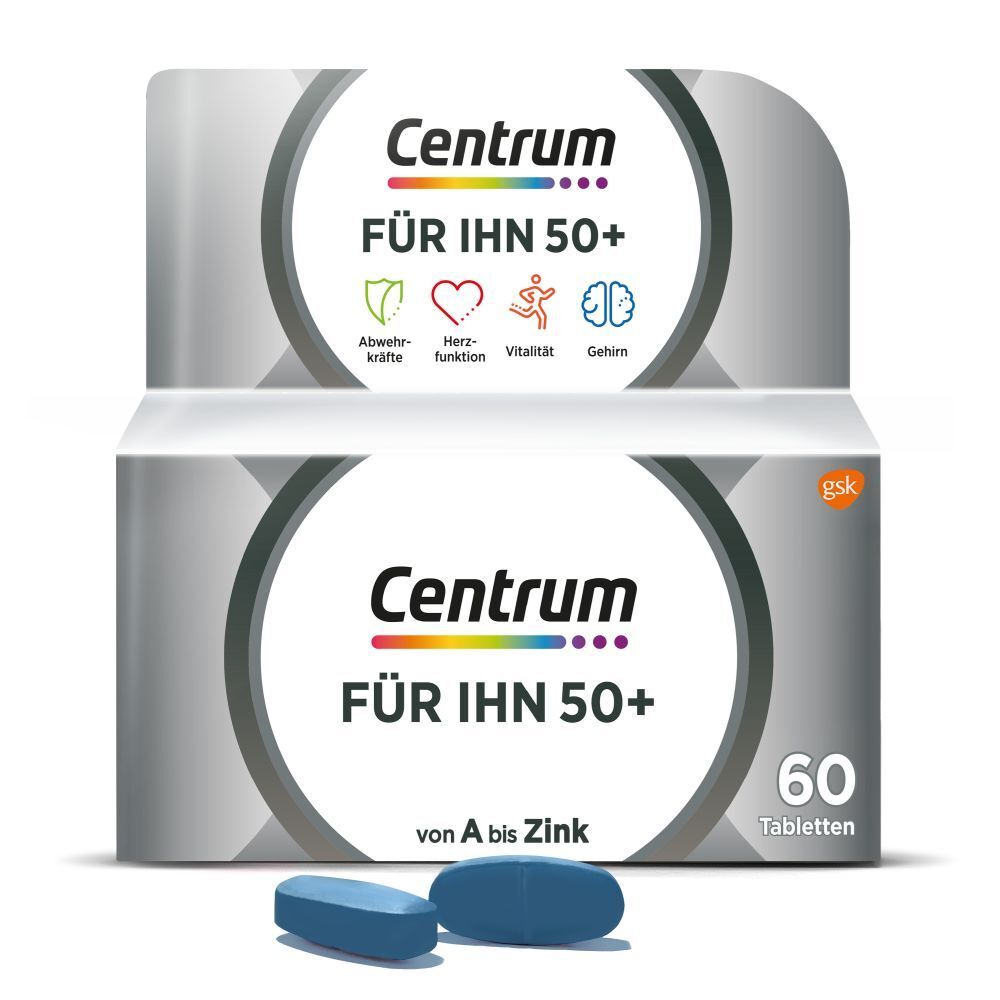 Centrum® Für Ihn 50+, 60 St. mit Vitamin D und Vitamin C