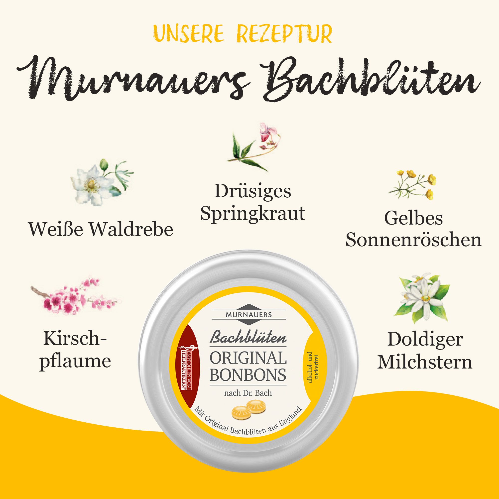MURNAUERS Bachblüten Original Bonbons