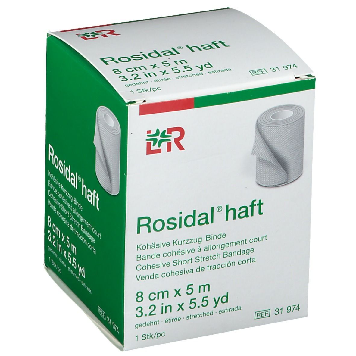 Rosidal haft Kompressionsbinde 8 cm x 5 m