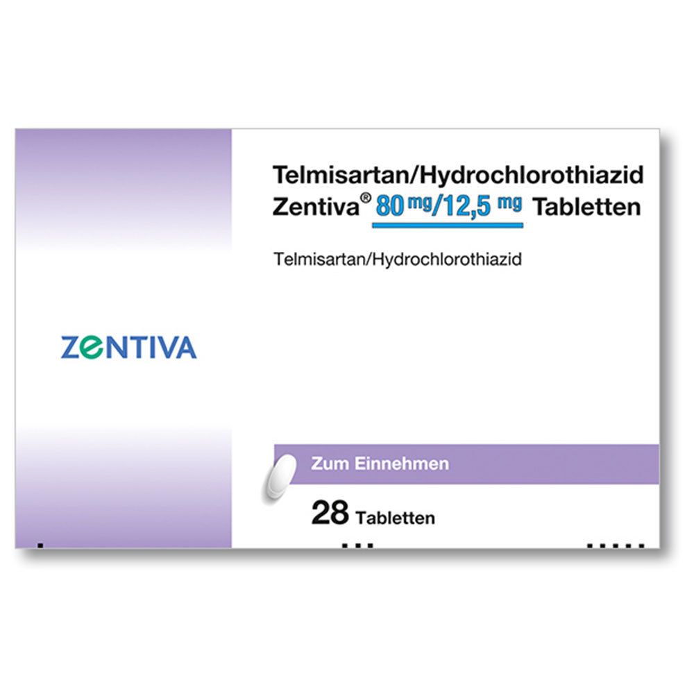 Telmisartan/Hydrochlorothiazid Zentiva® 80 mg/12,5 mg