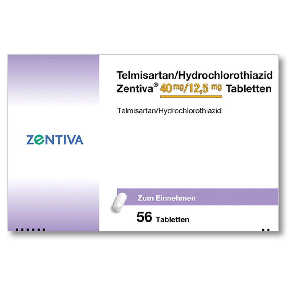 Telmisartan/Hydrochlorothiazid Zentiva® 40 mg/12,5 mg