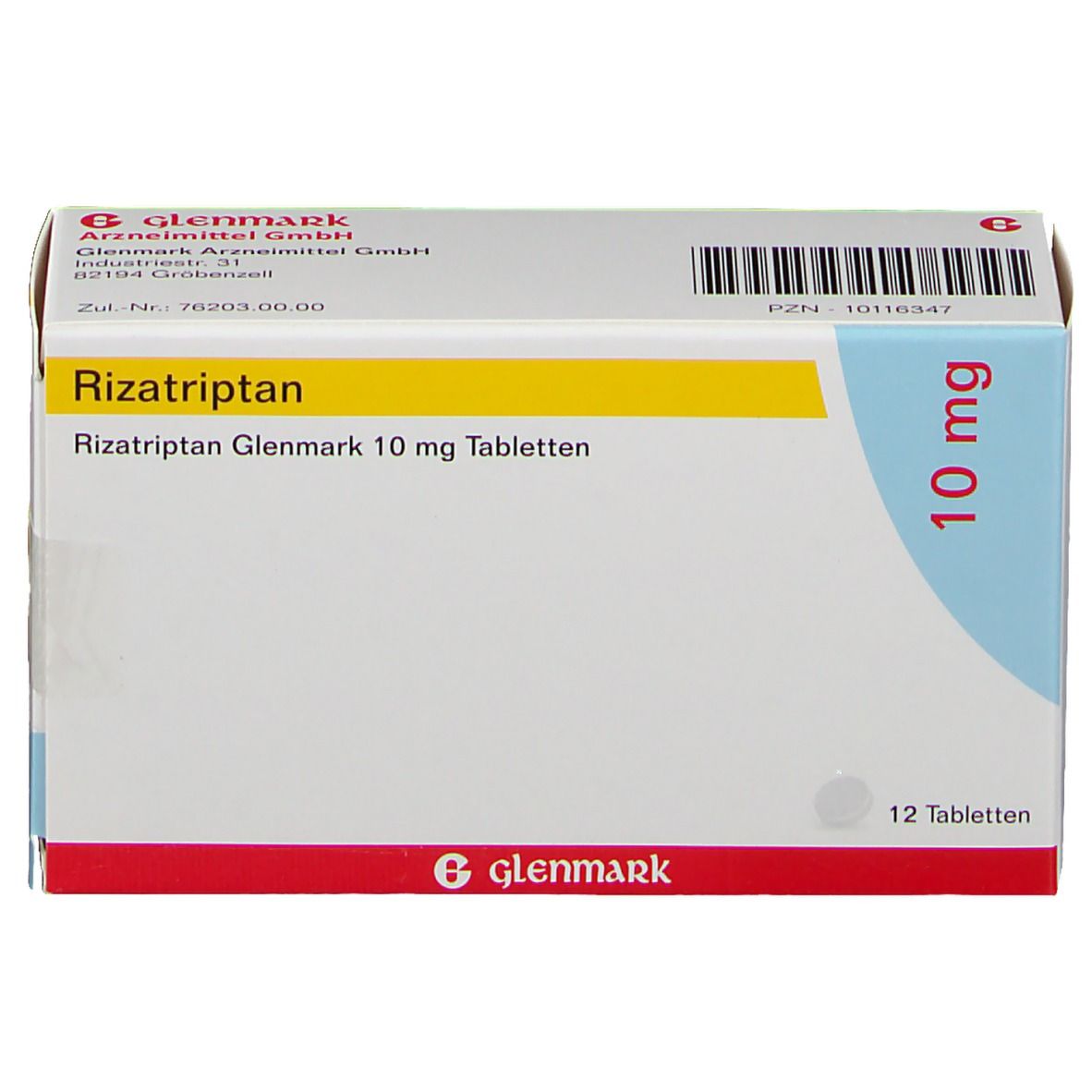 Rizatriptan Glenmark 10 mg